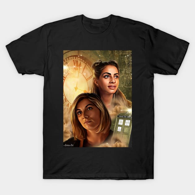 Our Moment In Time /13th doctor T-Shirt by AlisiaArt